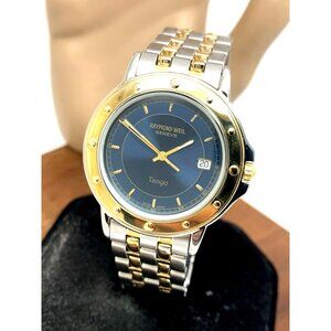 Raymond Weil Men's Watch 5560 Tango Swiss Quartz Blue Dial Date Two Tone Steel